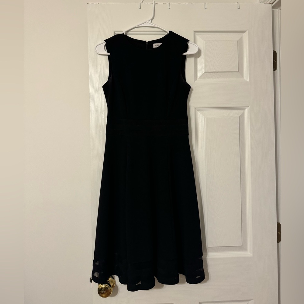 Calvin Klein Mesh-Detail Dress